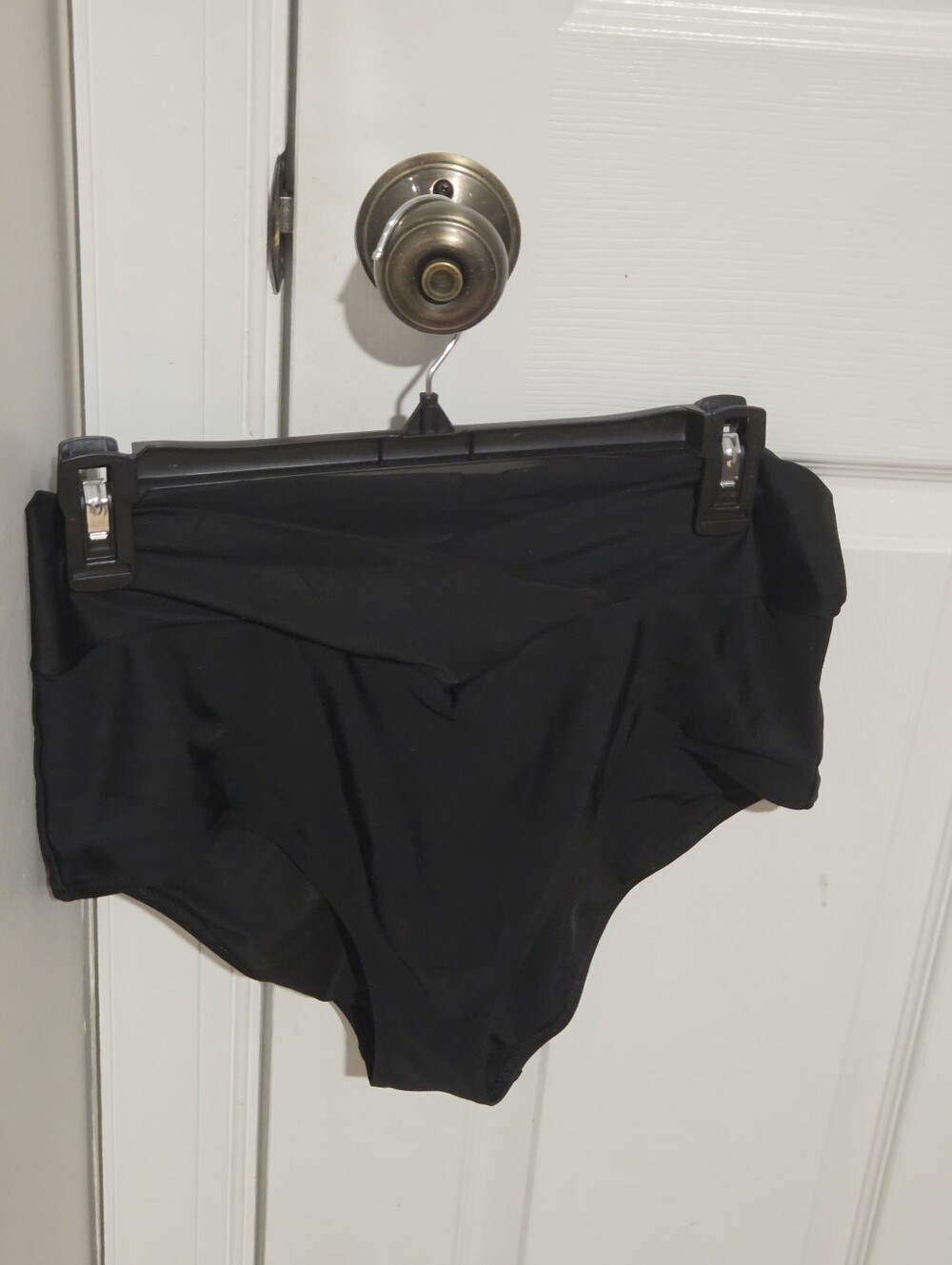 Aerie Black High-Waist Criss Cross V Cut Women's Swim Bottoms